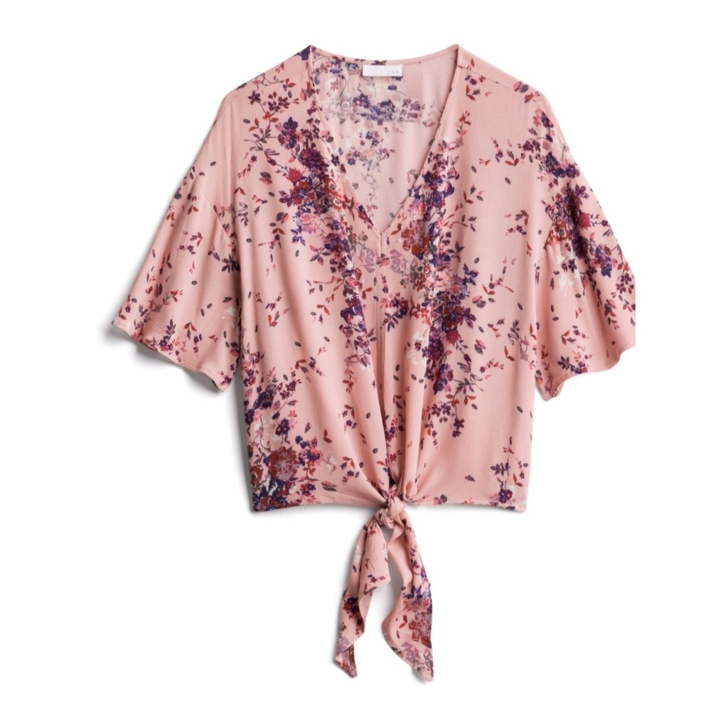 Rhee Tie Front Top